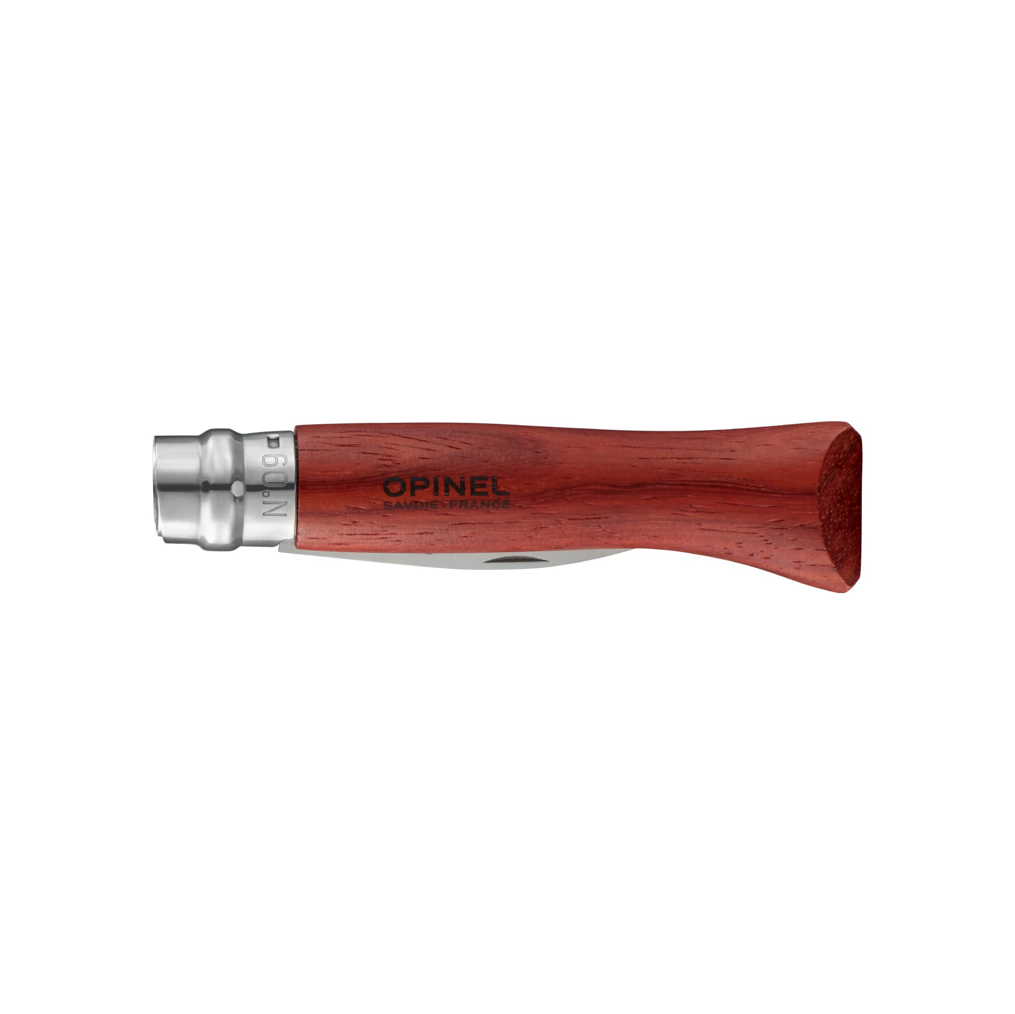 opinel-austern-messer-nr-9-sandvik-stahl-12c27-padouk-holzgriff-virobloc-sicheru image 2