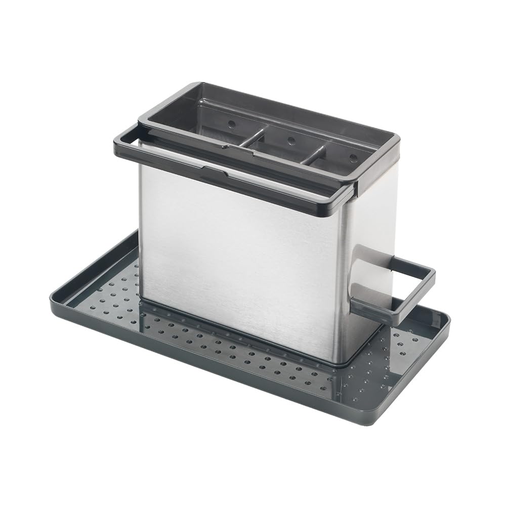 metaltex-tidytex-sp-lbecken-organizer-aus-edelstahl-24-x-13-x-14-cm image 1