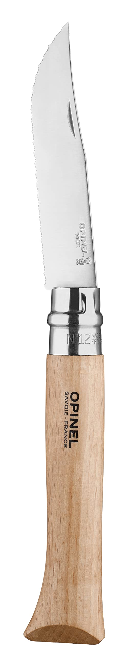 opinel-taschenmesser-no-12-wellenschliff-sandvik-stahl-buchenholzgriff-254603 image 2