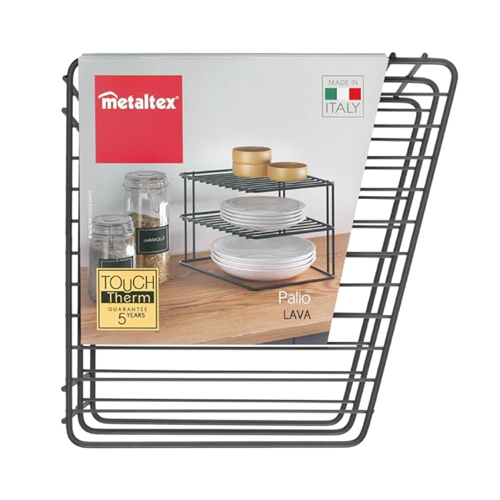 metaltex-palio-lava-eckschrankeinsatz-2-etagen-25x25x19-cm-touchtherm-schwarz image 2