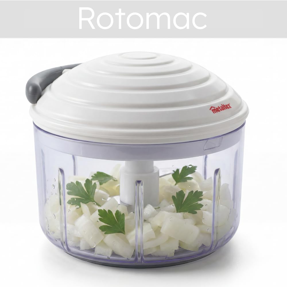 metaltex-rotomac-zerkleinerer-0-9-liter-wei-mit-rotierendem-zugmechanismus image 3