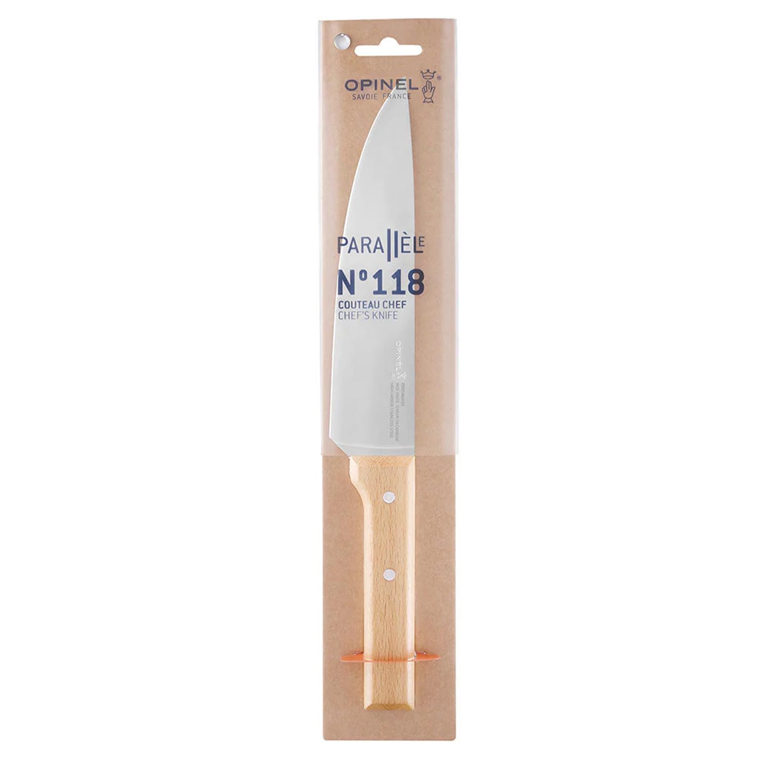opinel-1818-parallele-chefmesser-messer-buchenholz image 2