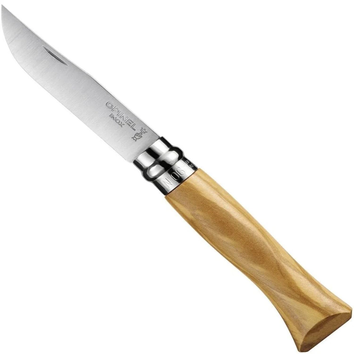 opinel-no-6-taschenmesser-olive-wood-rostfreier-stahl-outdoor-messer image 1