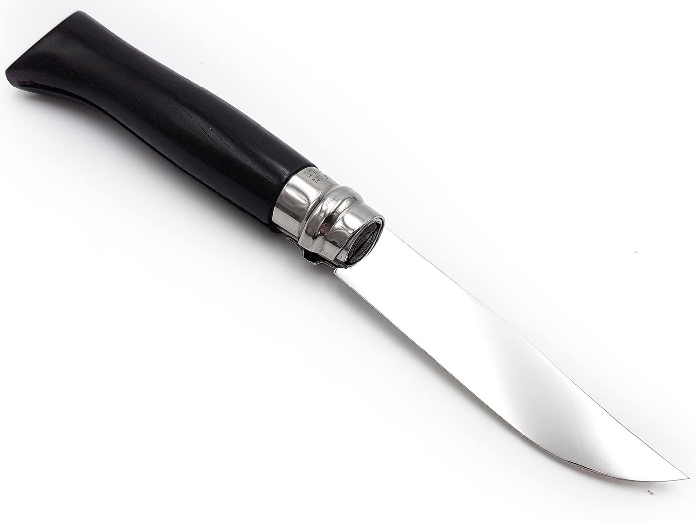 opinel-n-08-taschenmesser-buchenholz-edelstahl-12c27-schwarz-klingenl-nge-8-5-cm image 2