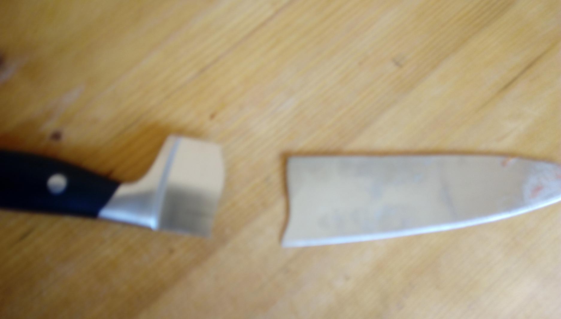 Scharfe Messer, schöner Block