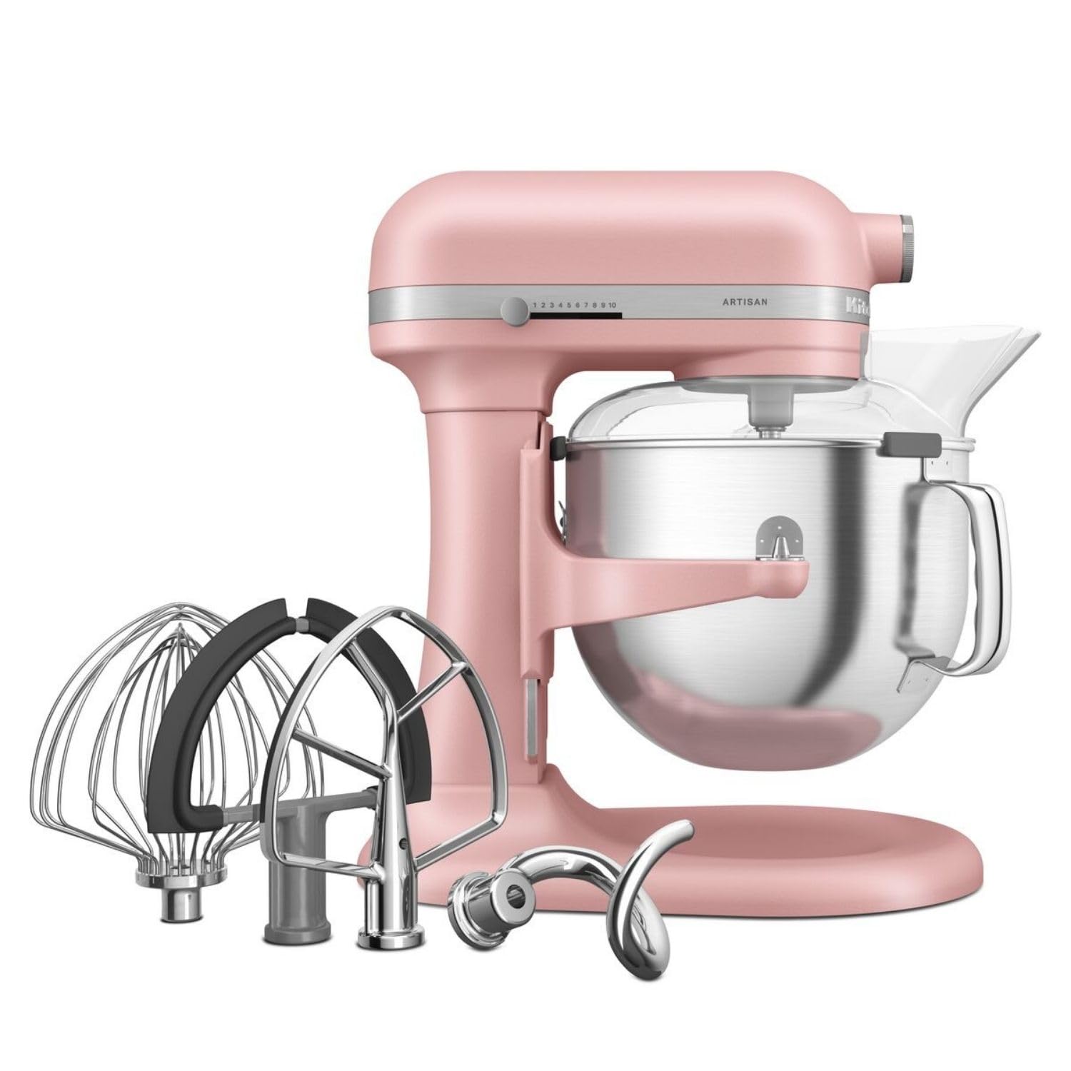 kitchenaid-artisan-k-chenmaschine-5ksm70shxe-6-6l-edelstahlsch-ssel-11-stufen-dr image 1