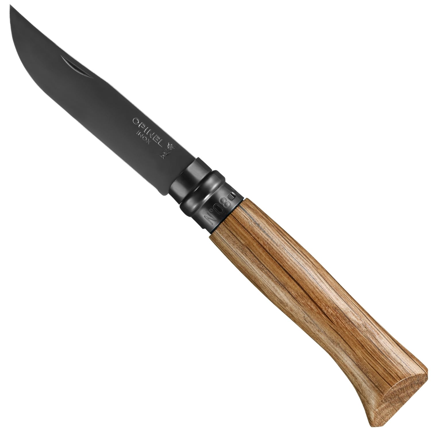 opinel-n-08-black-oak-special-edition-taschenmesser-mit-schwarzer-klinge-aus-ros image 2