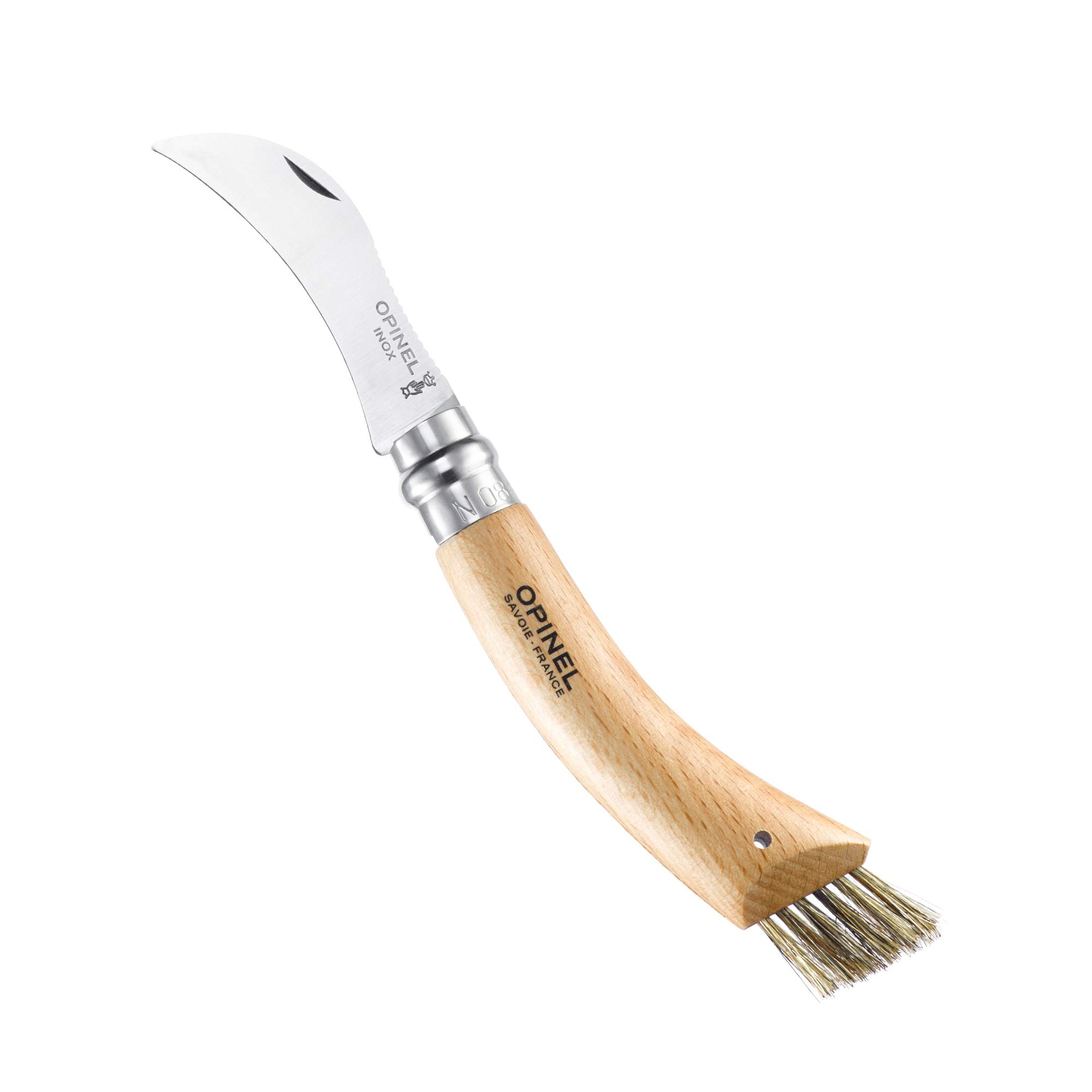 opinel-pilzmesser-sandvik-stahl-buchenholz-wildschweinborsten-b-rste image 3