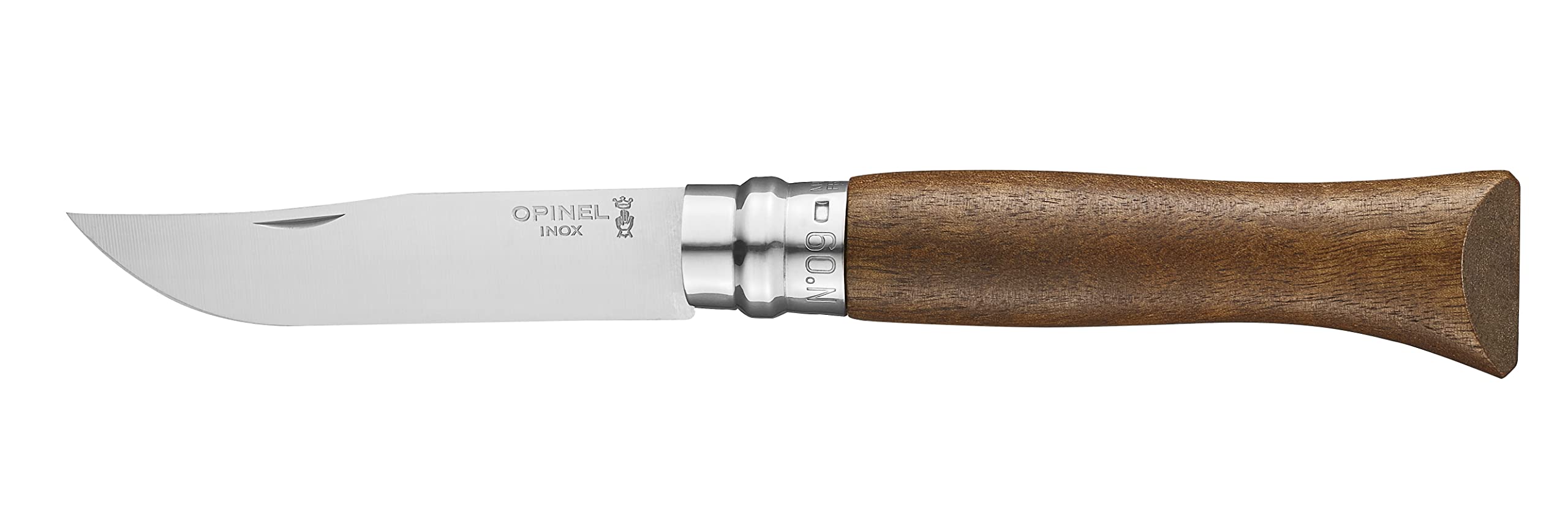 opinel-no-09-taschenmesser-mit-walnussholzgriff-und-rostfreier-12c27-klinge image 2