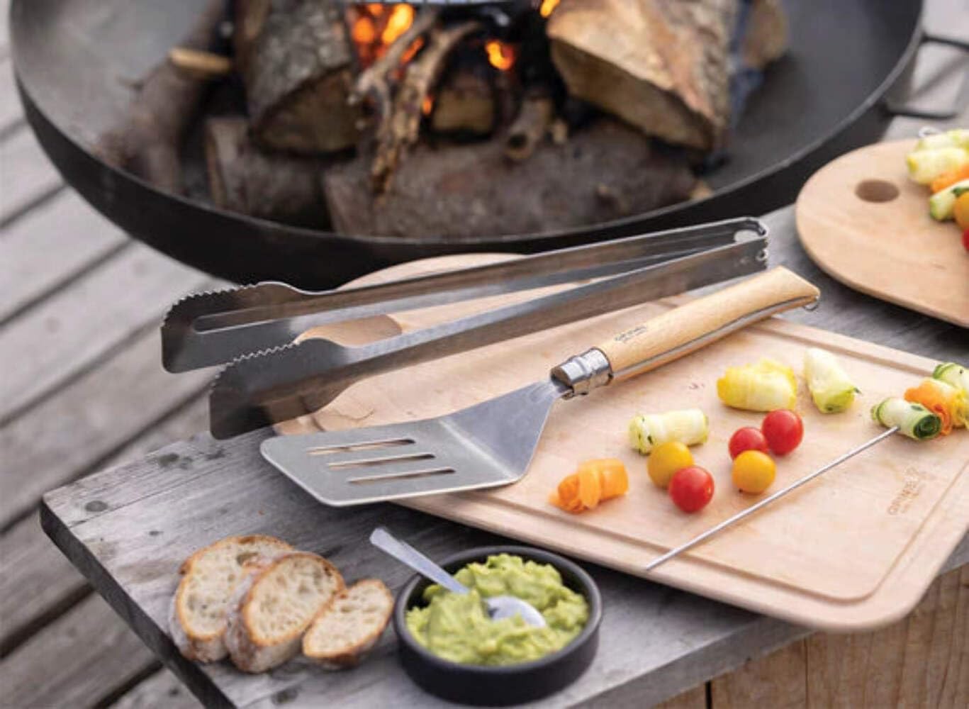 opinel-grill-set-mit-klappmesser-n-12-spatula-und-xl-zange-10000442 image 2