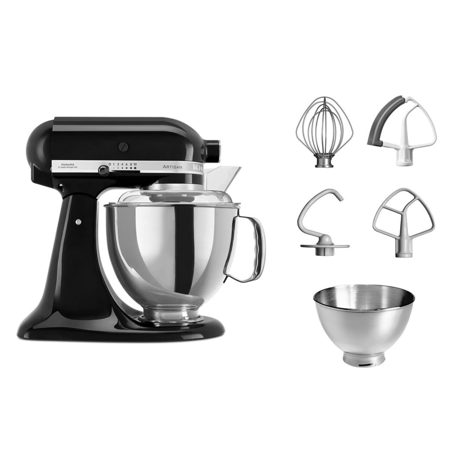kitchenaid-artisan-k-chenmaschine-4-8-l-kippbarer-food-processor-onyx-schwarz-in image 3