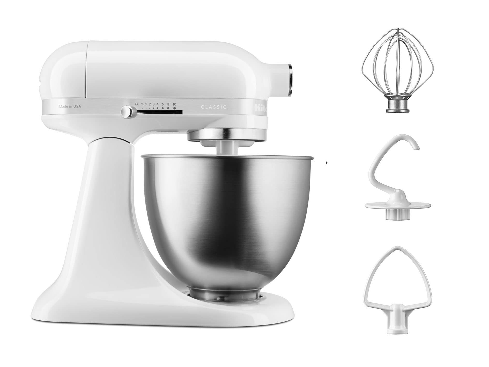 kitchenaid-mini-classic-k-chenmaschine-5ksm3310xewh-wei-3-3-l-kippbarer-motorkop image 1