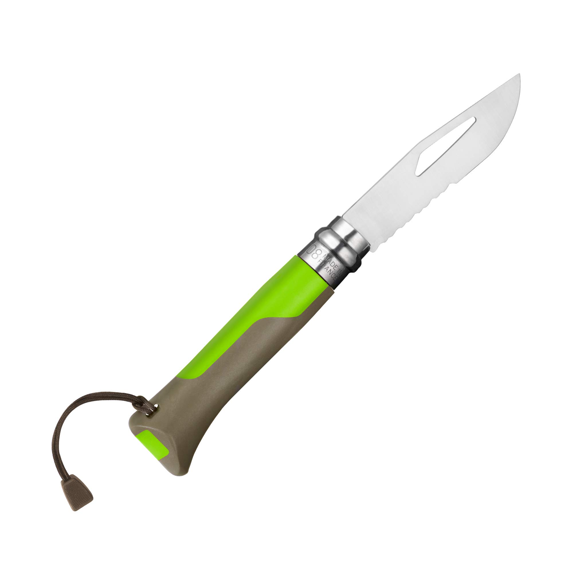 opinel-no-8-outdoor-messer-dunkelgr-n-sandvik-12c27-stahl image 5
