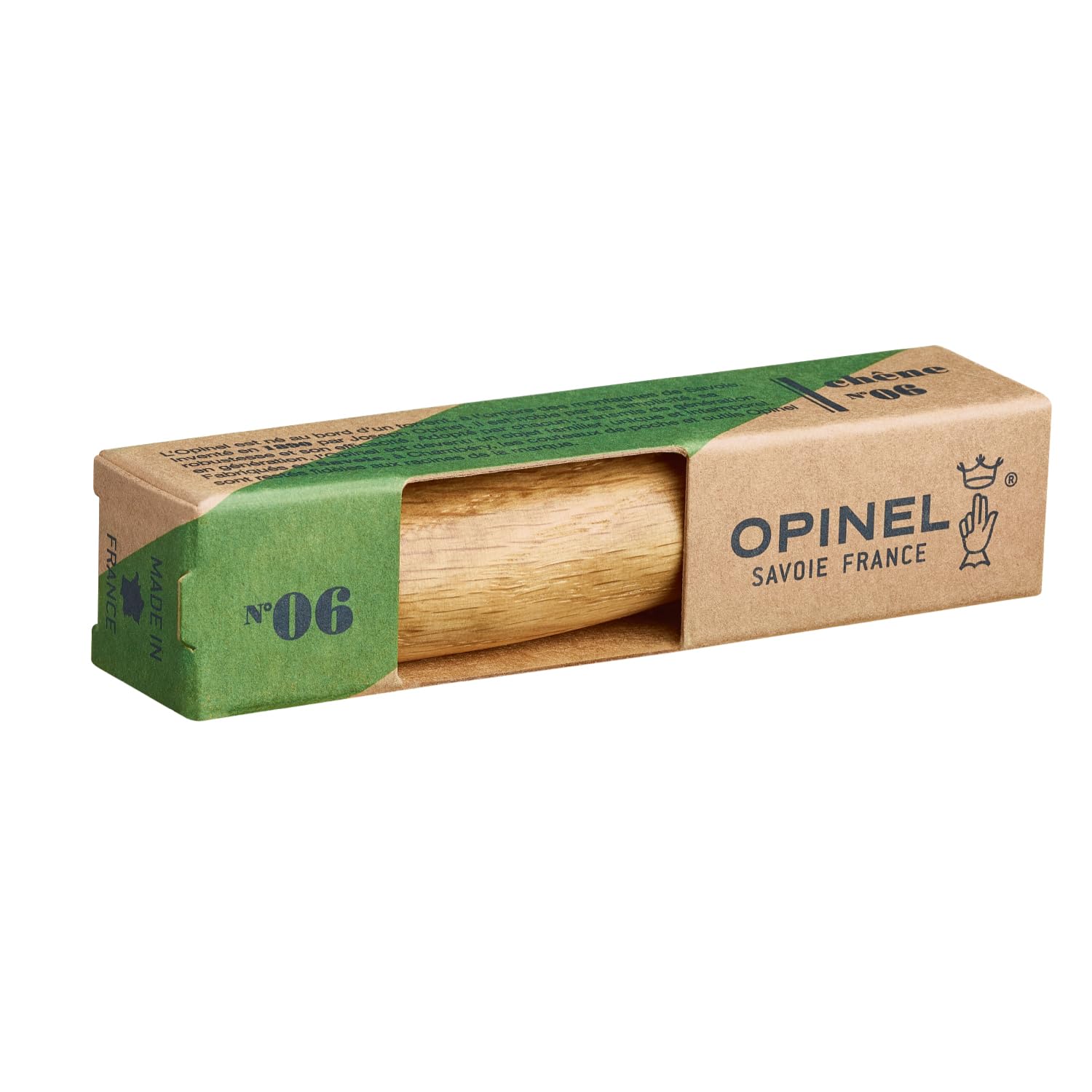 opinel-taschenmesser-no-08-mit-sandvik-stahl-klinge-brauner-buchenholzgriff-gr-e image 2