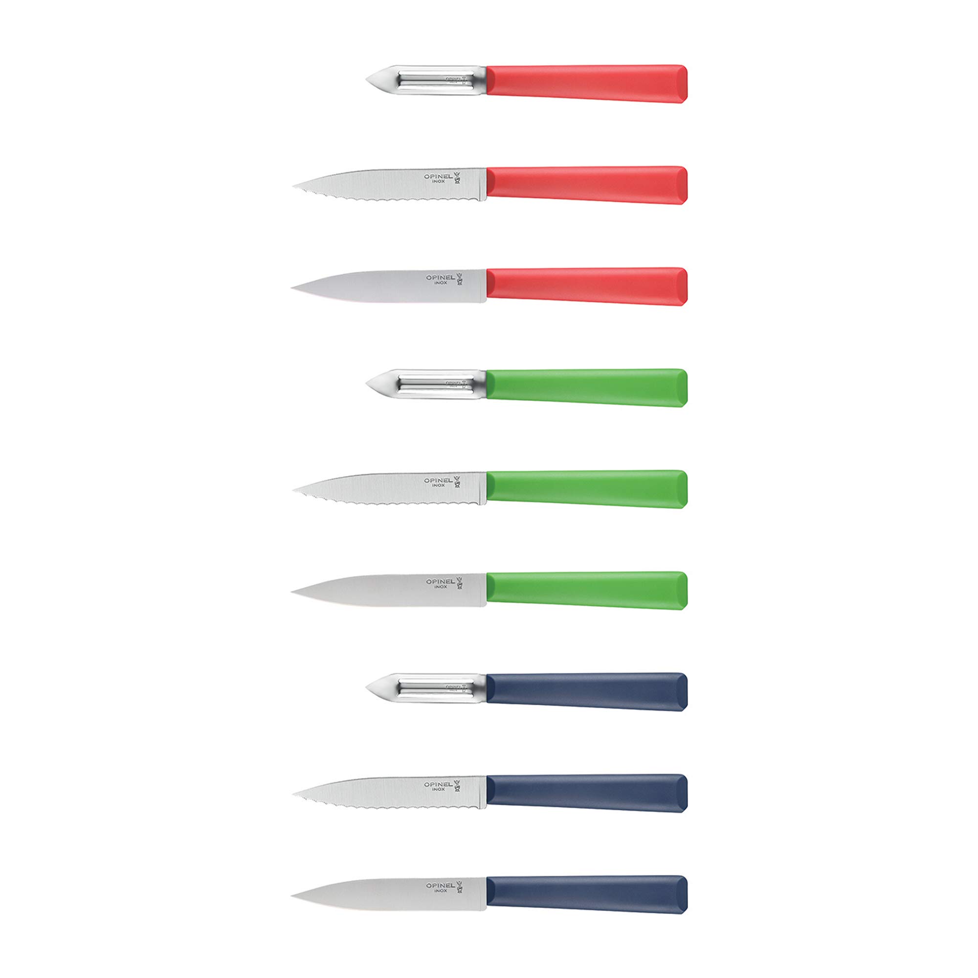 opinel-k-chenmesser-no-313-wellenschliff-kunststoff-griff-rot image 3