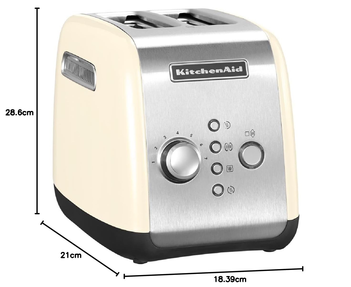 kitchenaid-5kmt221eac-toaster-f-r-2-scheiben-creme image 2