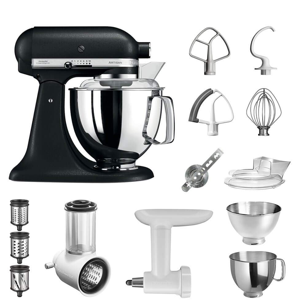 kitchenaid-artisan-k-chenmaschine-starter-paket-5ksm175psebk-inkl-gem-seschneide image 1