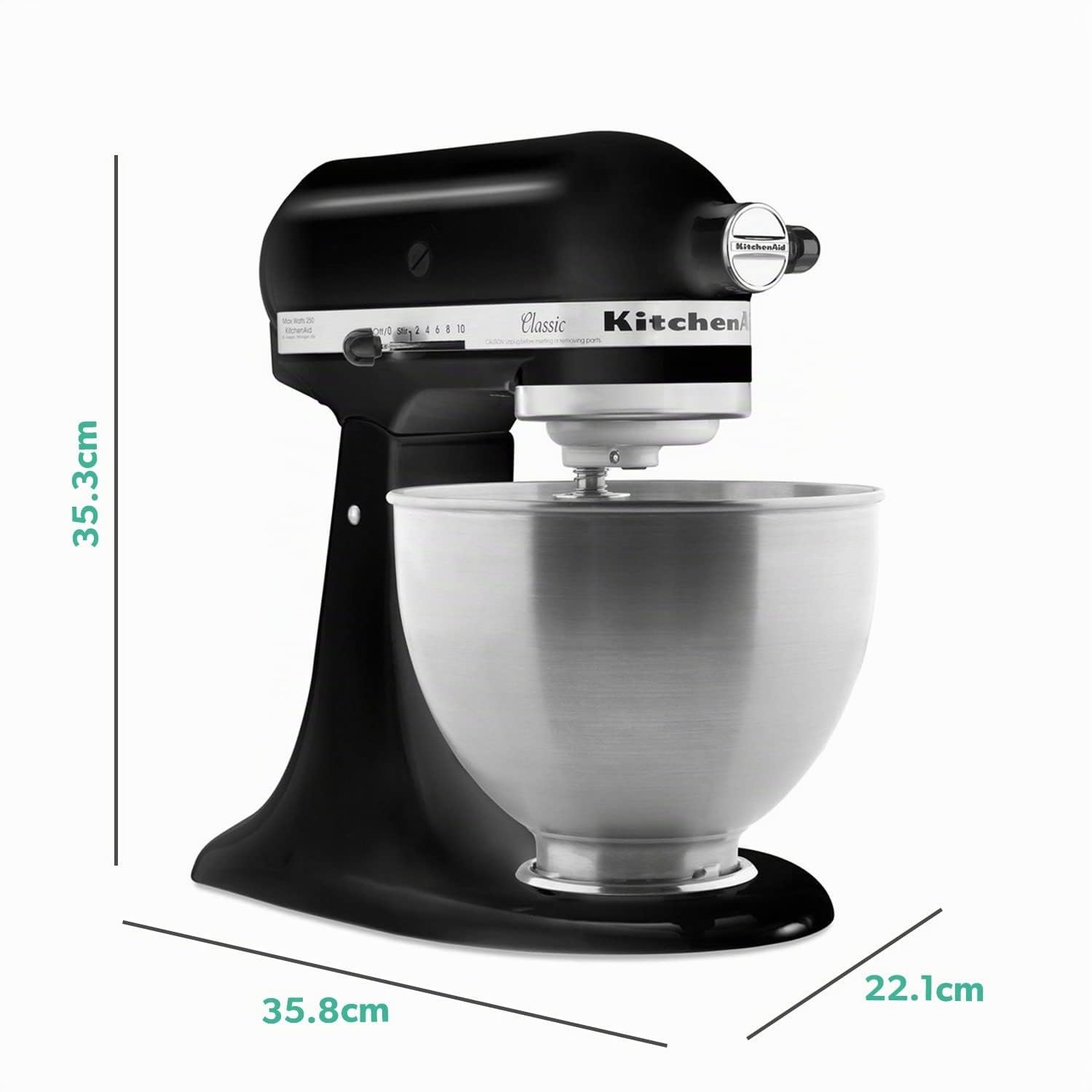 kitchenaid-classic-5k45ss-k-chenmaschine-matt-schwarz image 3