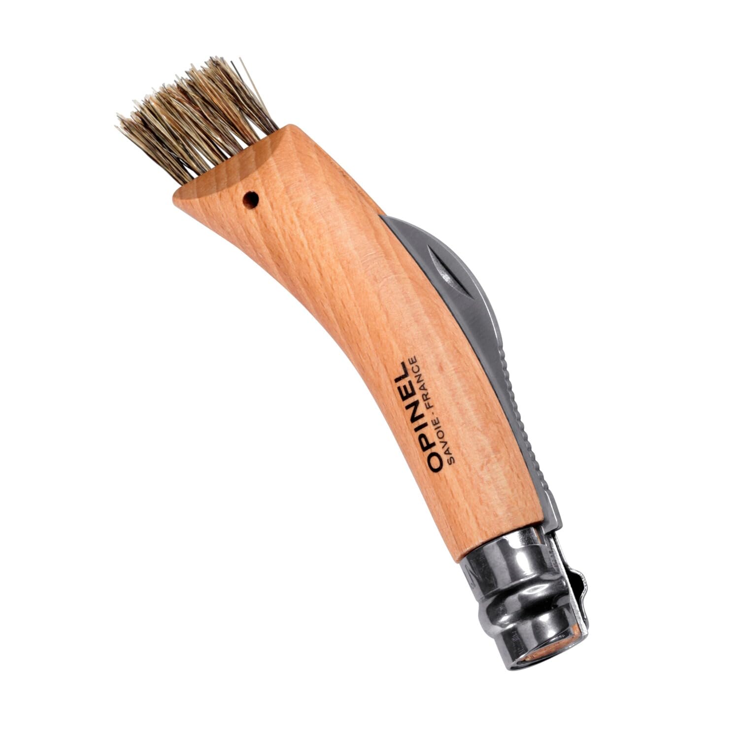 opinel-pilzmesser-sandvik-stahl-buchenholz-wildschweinborsten-b-rste image 4