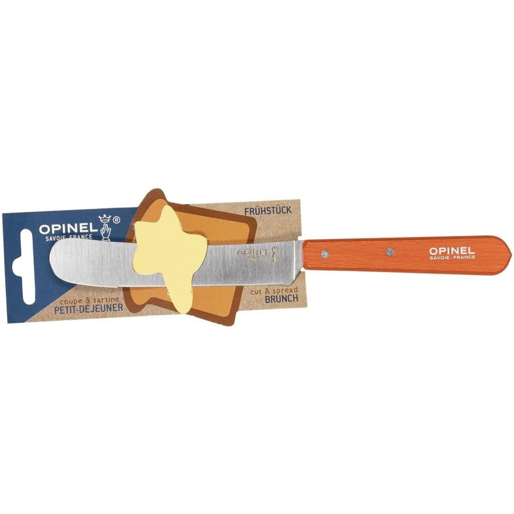 opinel-254471-fr-hst-cksmesser-orange-sandvik-stahl-12c27-buchenholzgriff image 7