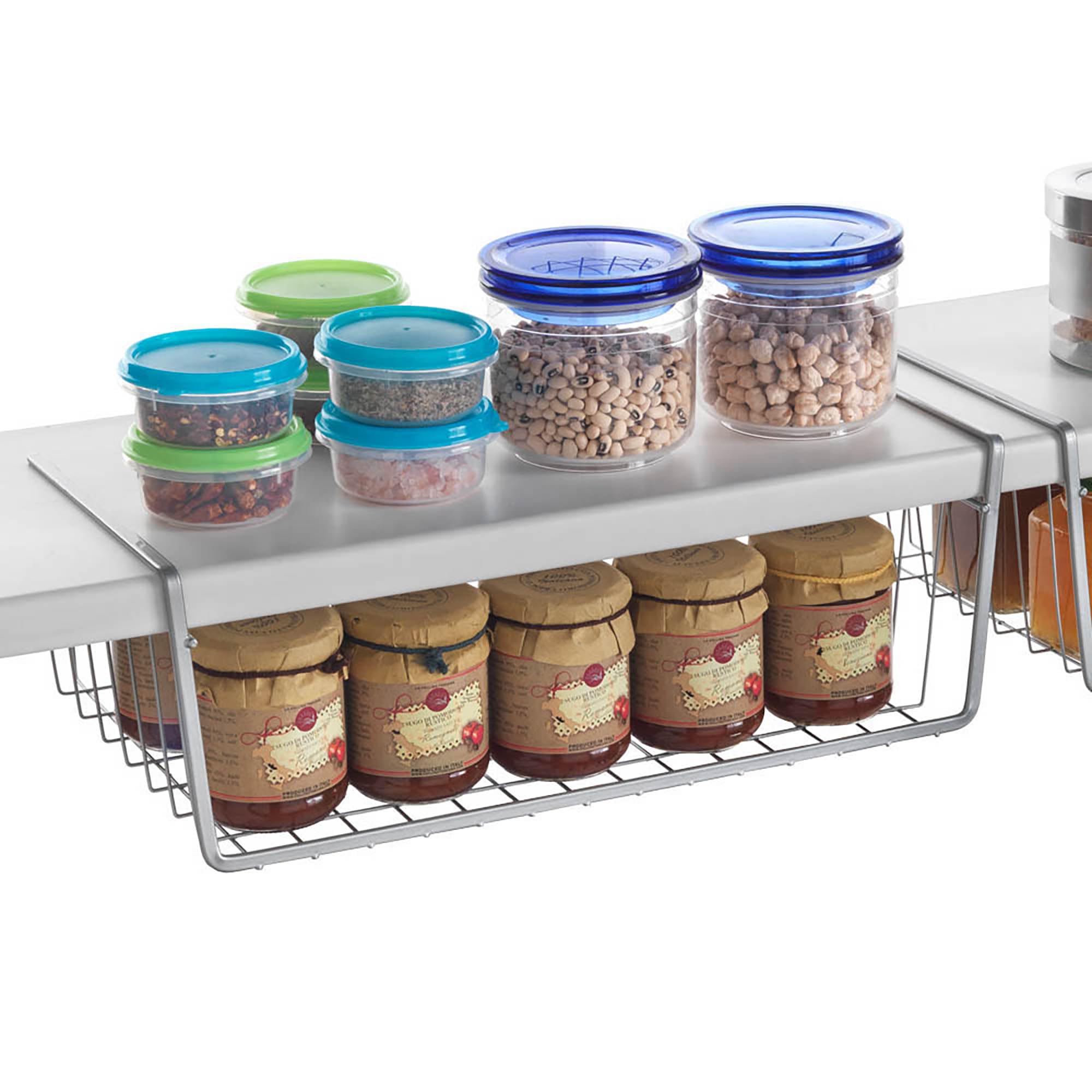 metaltex-kanguro-schrankkorb-40-cm-platzsparender-unter-schrank-korb-mit-polythe image 2