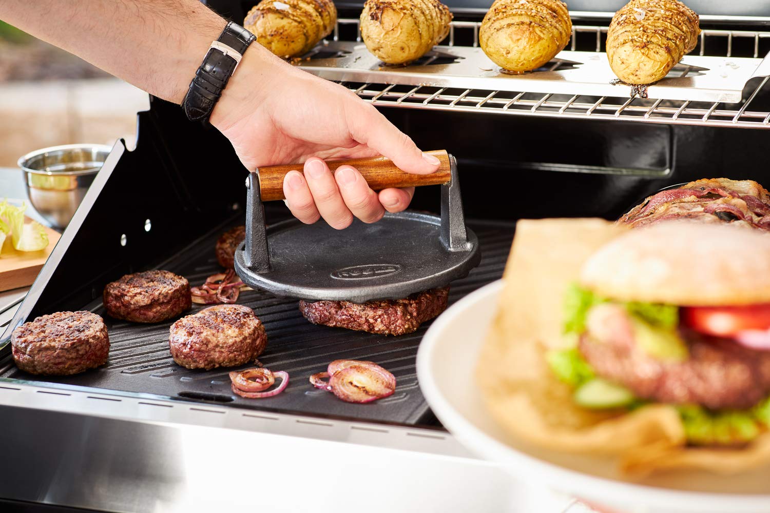r-sle-barbecue-burger-set-3-tlg-mit-burgerpresse-pro-barbecue-gewicht-und-burger image 6