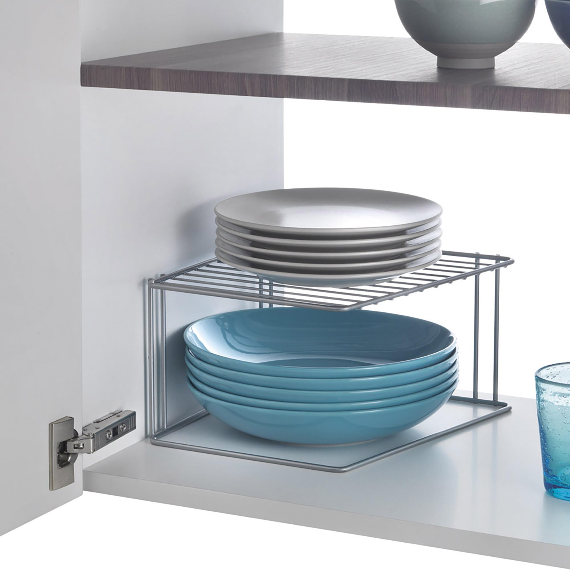 metaltex-boxe-eckschrankeinsatz-1-etage-25x25x15-cm-polytherm-silbermetallic image 5