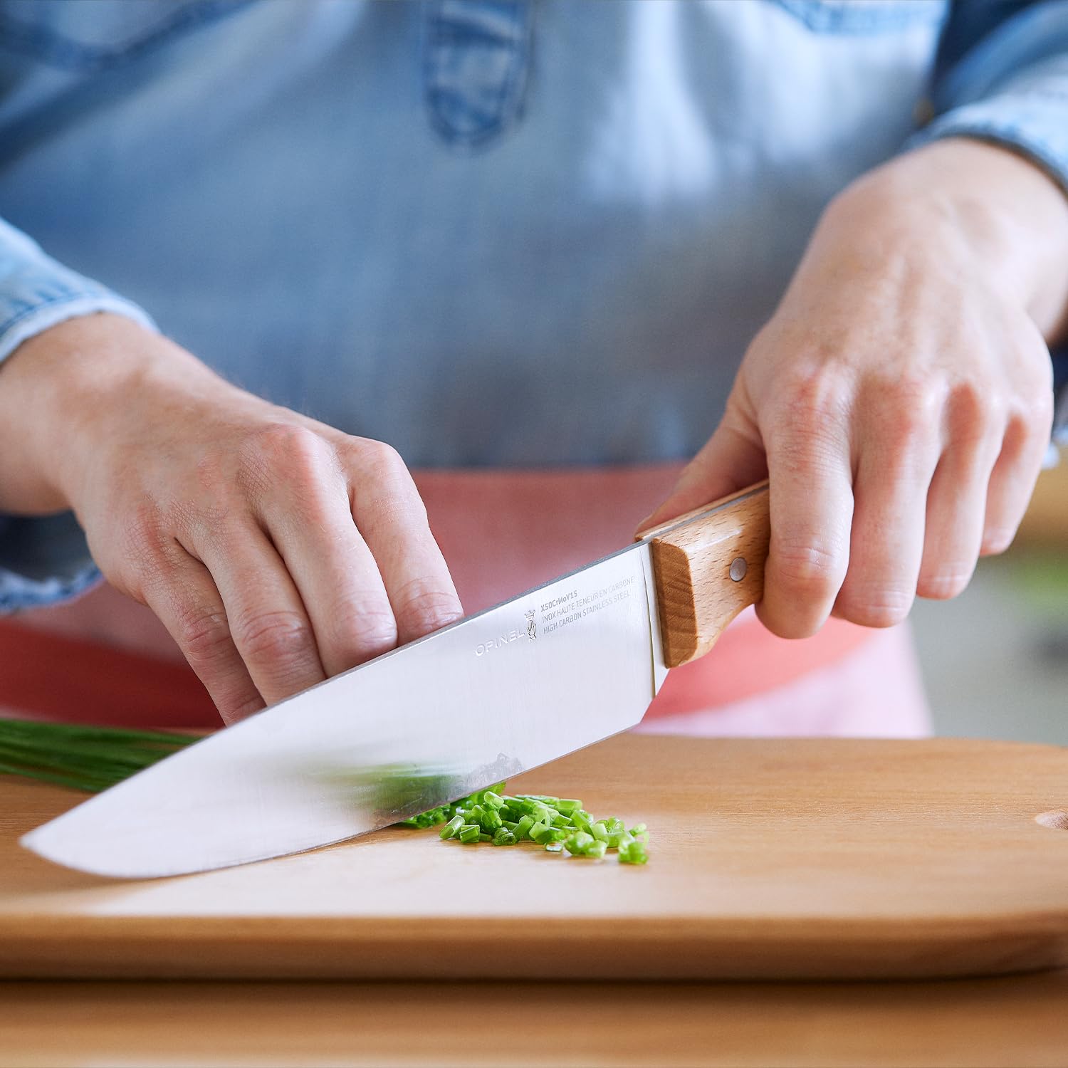 opinel-1818-parallele-chefmesser-messer-buchenholz image 4