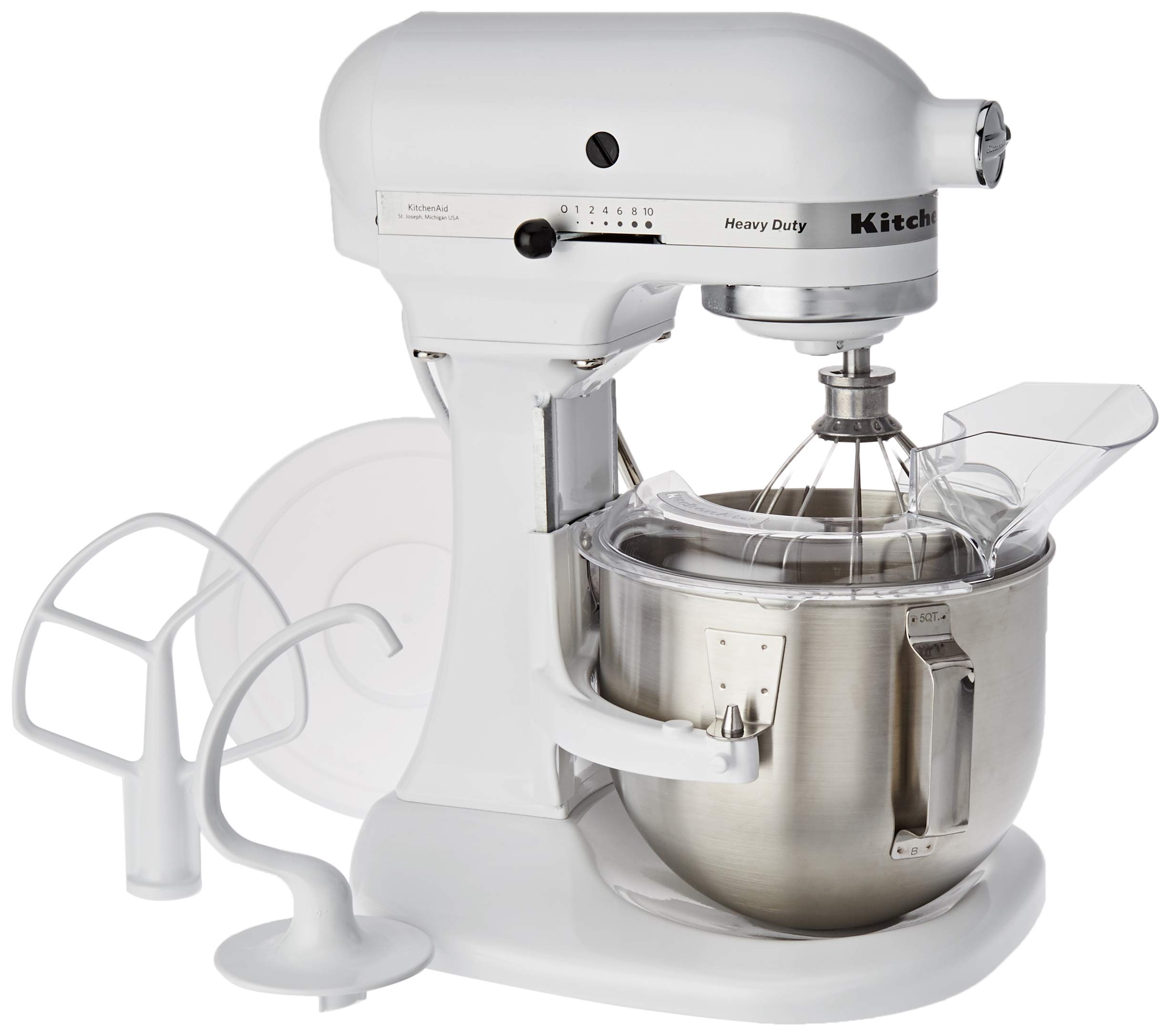 kitchenaid-heavy-duty-5kpm5ewh-k-chenmaschine-mit-sch-sselheber-4-8-l-edelstahls image 1