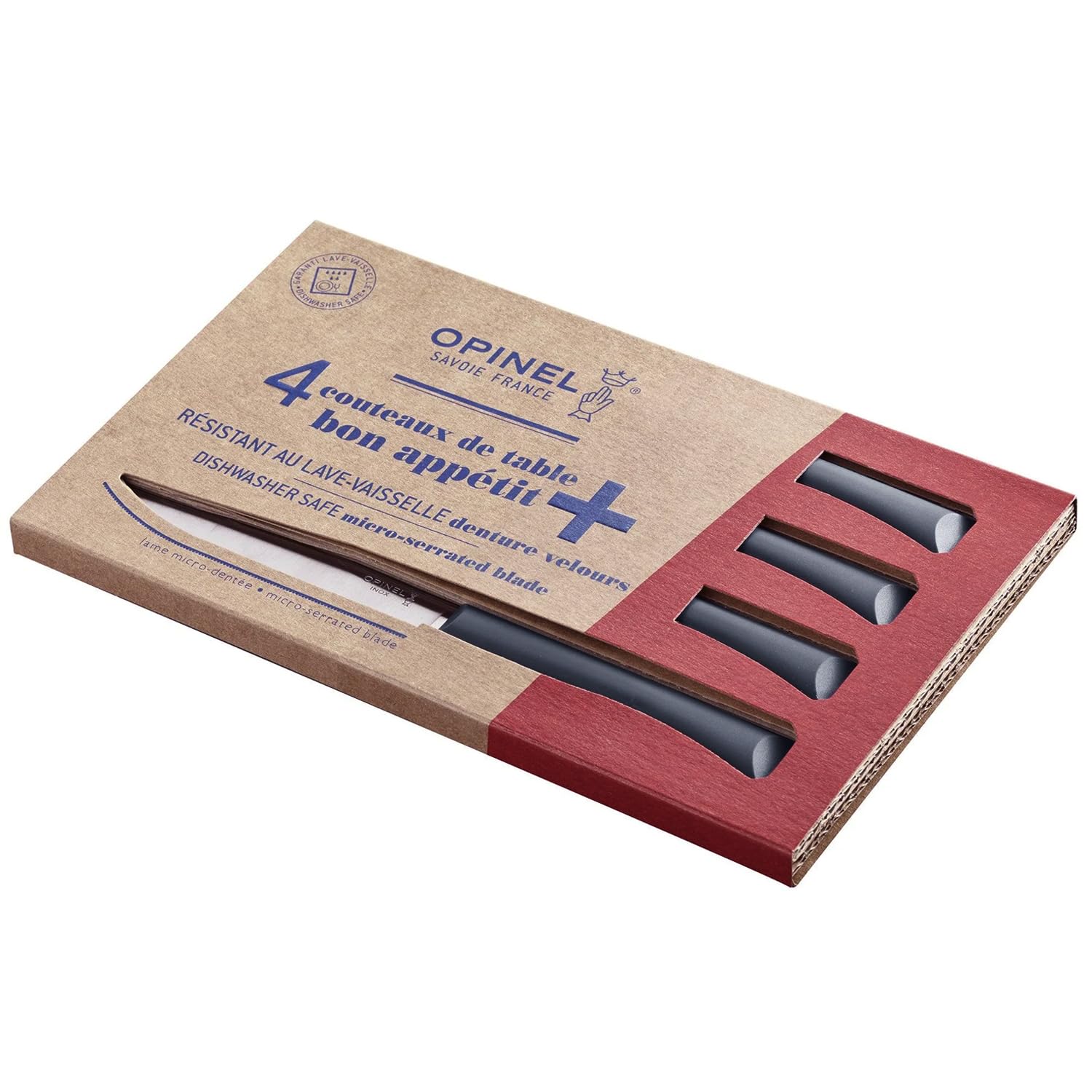 opinel-tafelmesser-set-bon-appetit-anthrazit-12-teilig-messer-und-gabel-f-r-flei image 2