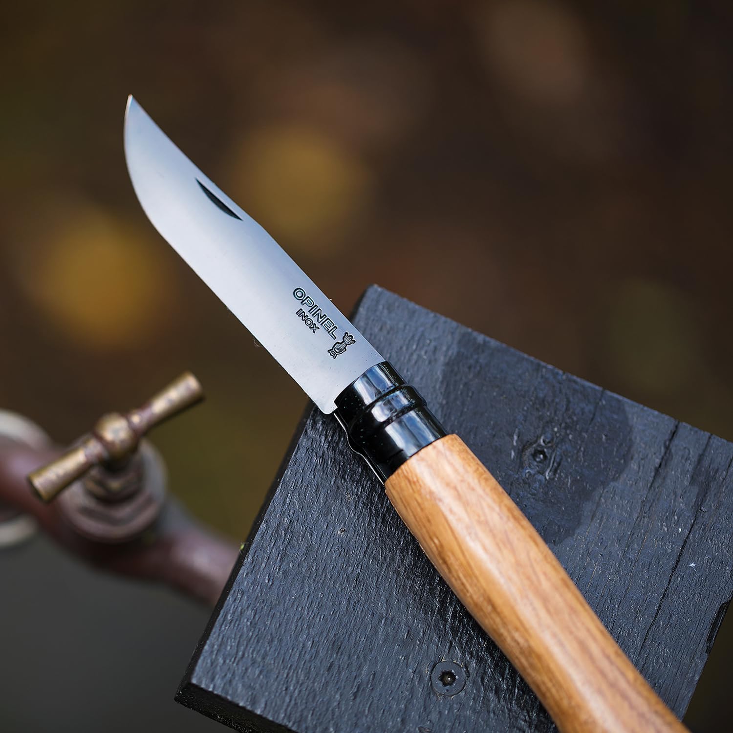 opinel-n-08-black-oak-special-edition-taschenmesser-mit-schwarzer-klinge-aus-ros image 8