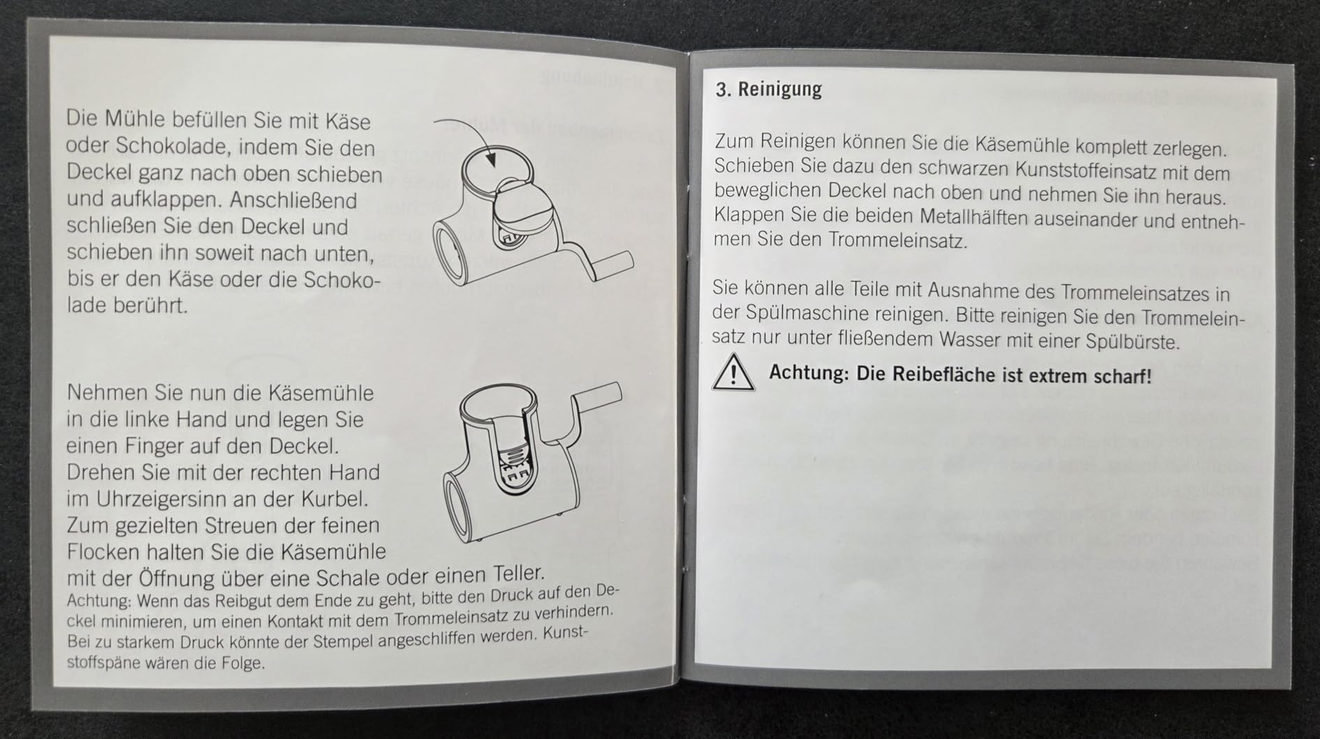In Ordnung, aber...