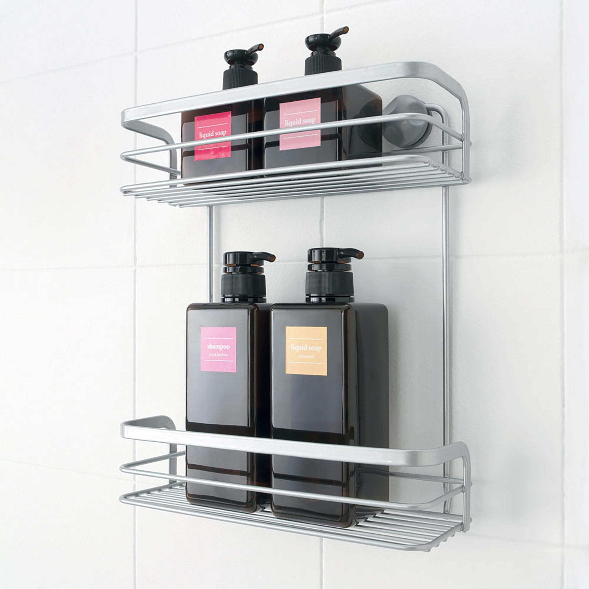 metaltex-viva-badablage-mit-2-ebenen-edelstahloptik-rostfrei-f-r-bad-und-dusche image 4
