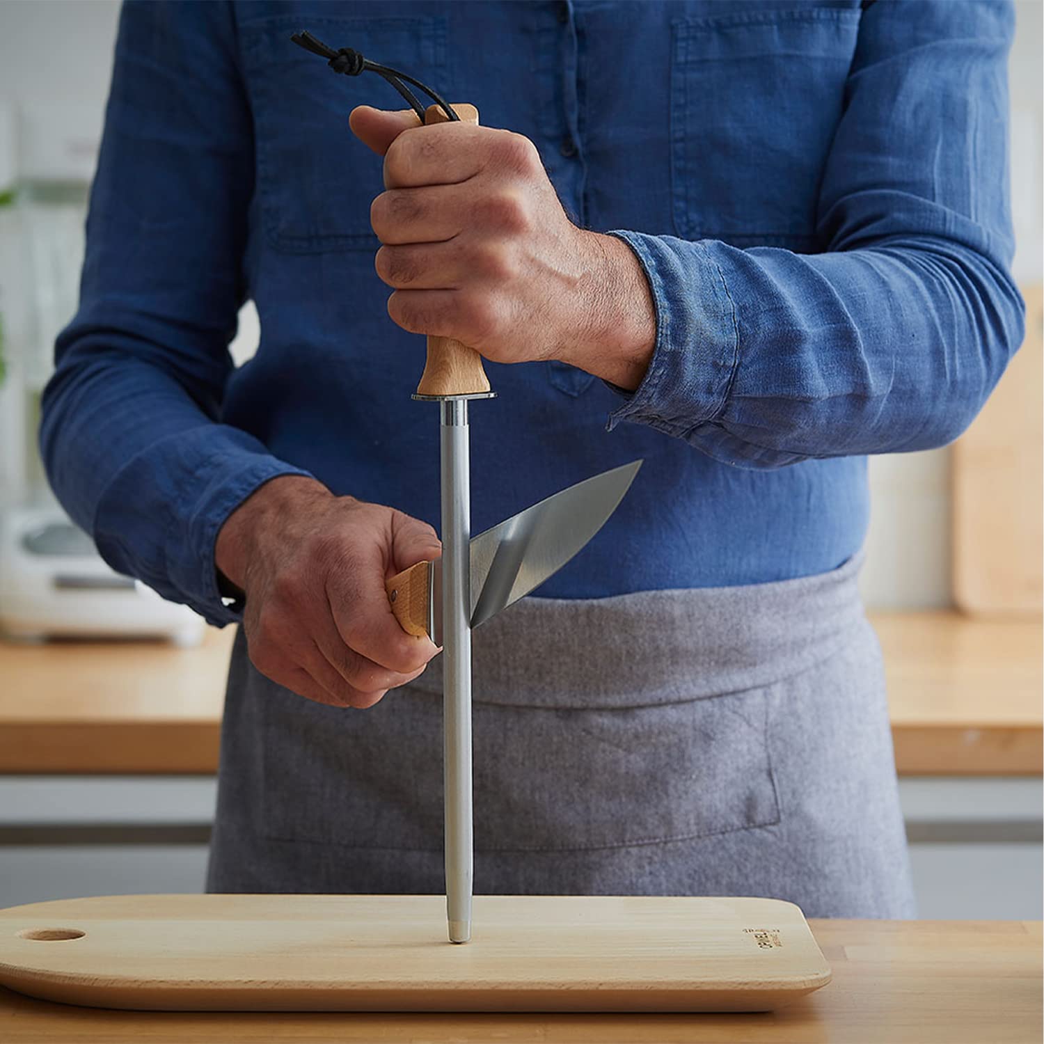 opinel-wetzstahl-254564-mit-diamantbeschichtung-25-cm-holzgriff image 2
