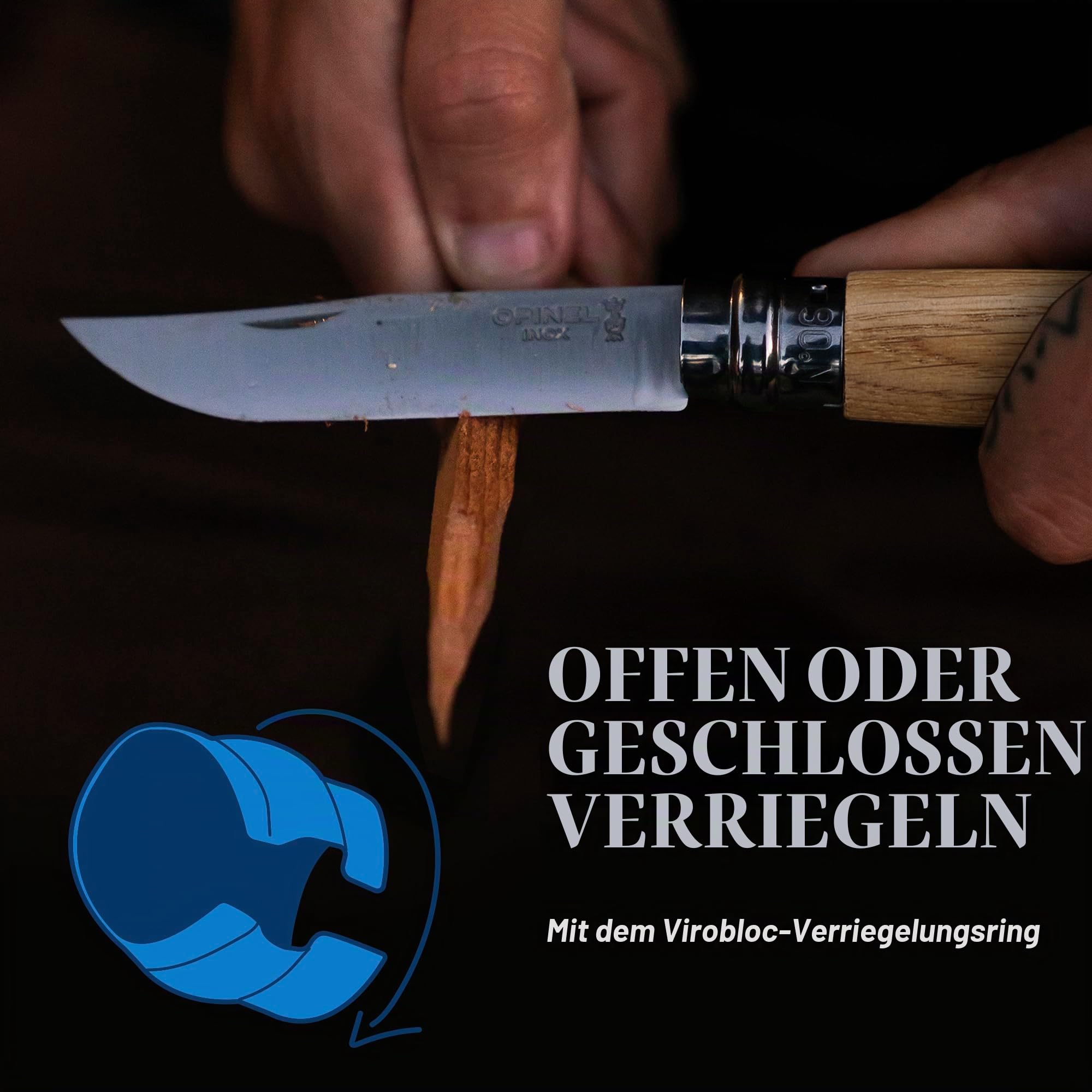 opinel-taschenmesser-no-08-mit-sandvik-stahl-klinge-brauner-buchenholzgriff-gr-e image 5