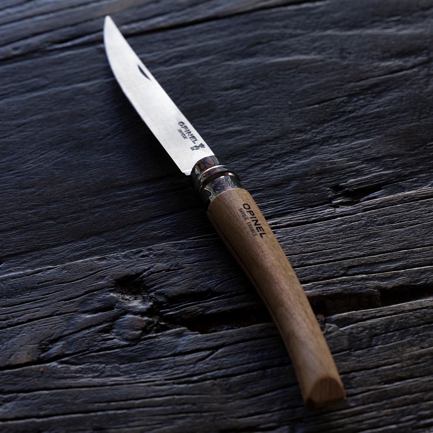opinel-n-08-effil-taschenmesser-buchenholz-2023-6-schlanke-klinge image 6