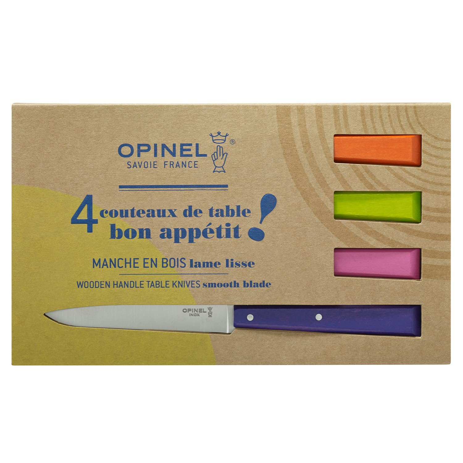 opinel-messersatz-esprit-pop-4-teilig-grau-inkl-k-semesser-gabel-und-fleischmess image 2