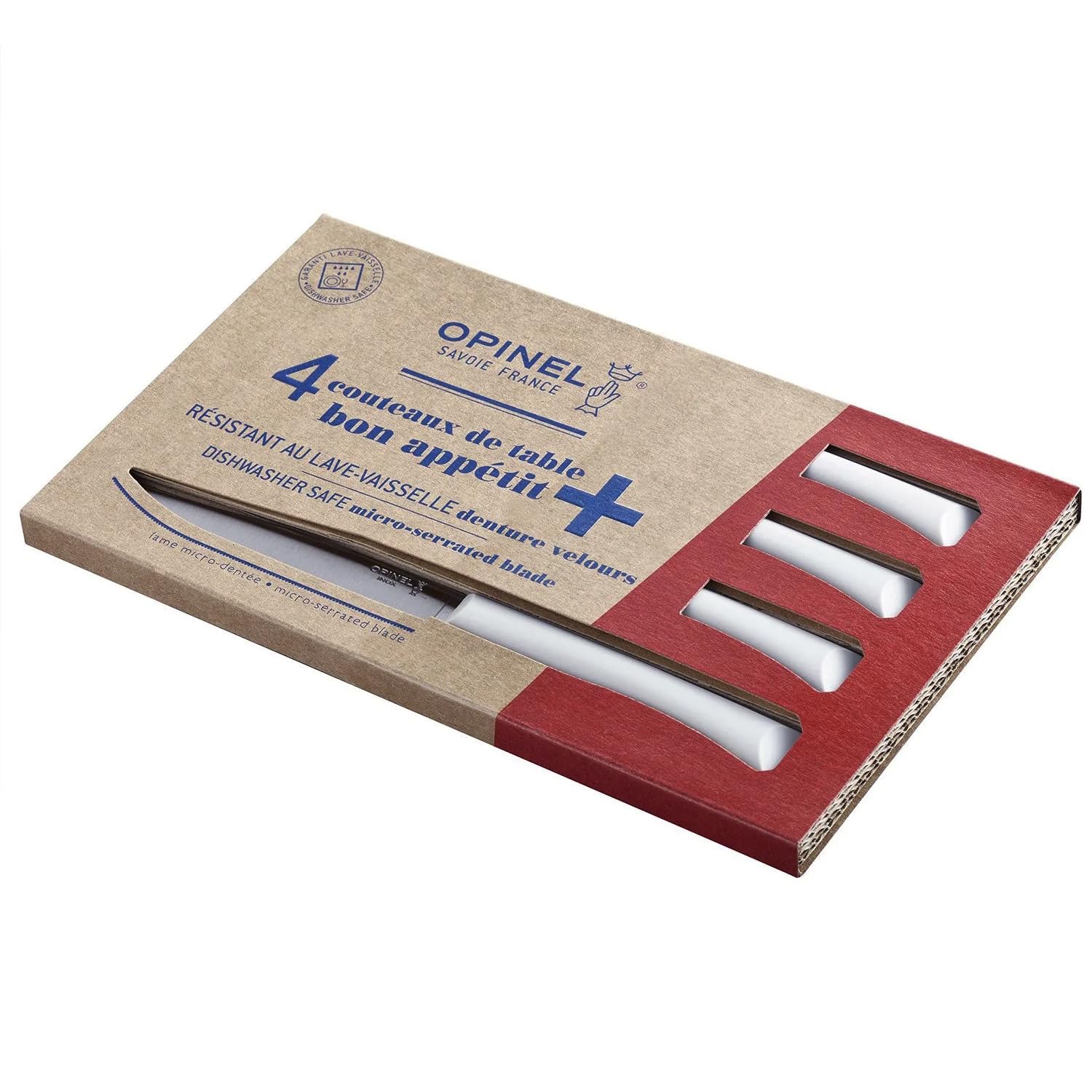 opinel-bon-appetit-tafelmesser-set-in-hellgrau-12-teilig-f-r-alltag-feste-und-k- image 2