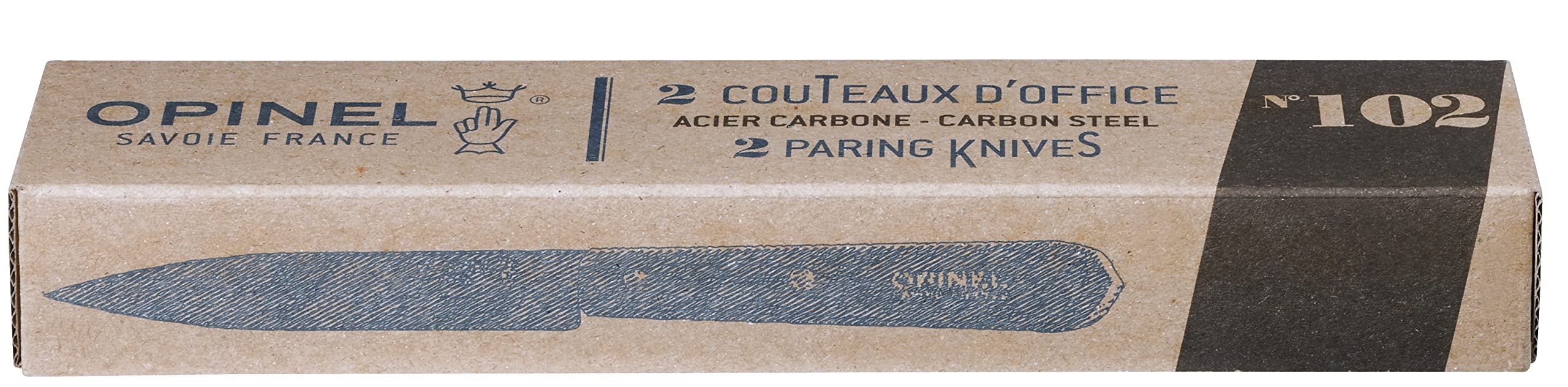 opinel-k-chenmesser-set-aus-edelstahl-2-teilig-braun-op1223 image 2