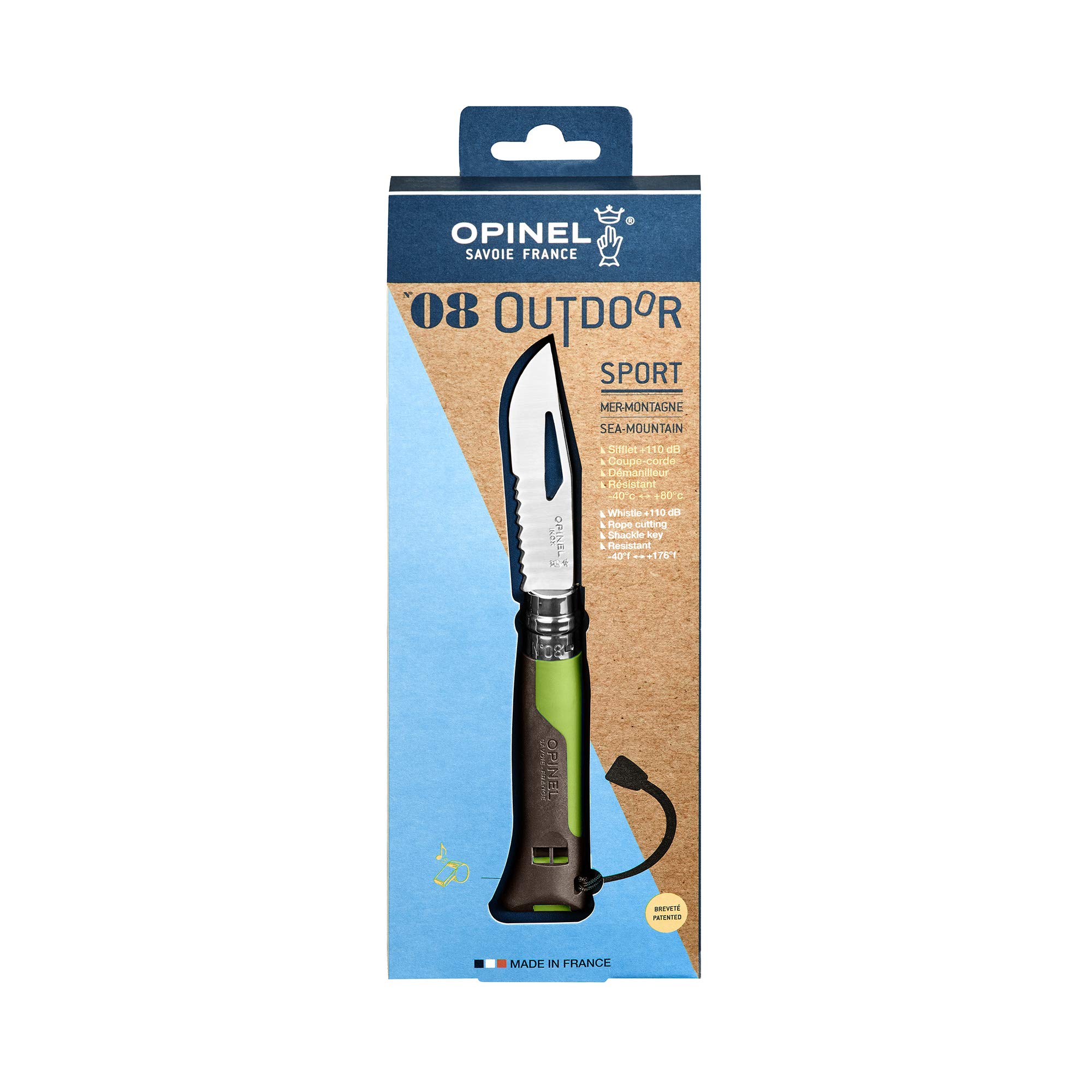 opinel-no-8-outdoor-messer-dunkelgr-n-sandvik-12c27-stahl image 7