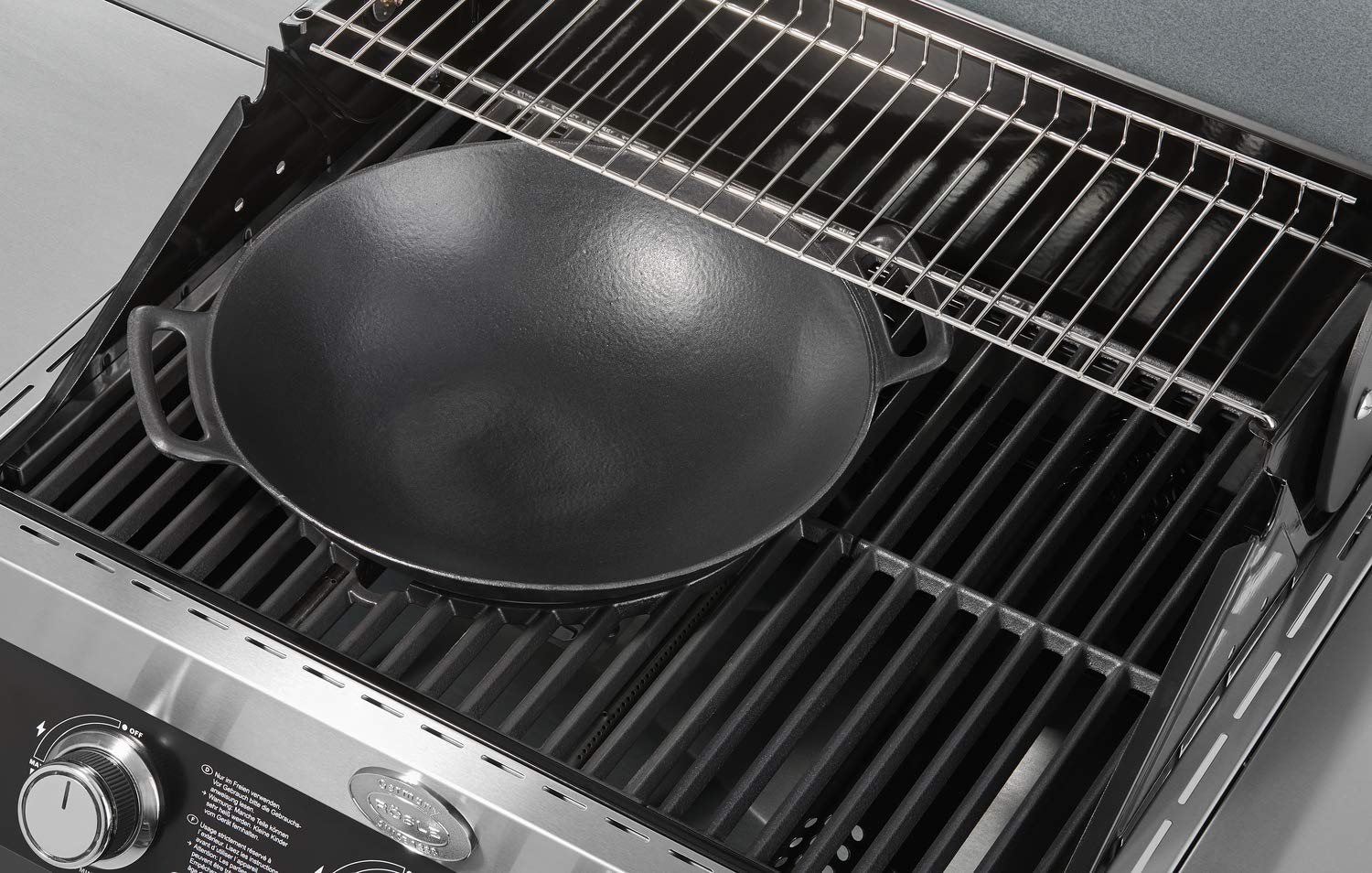r-sle-vario-wok-36-cm-emaillierter-gusseisen-wok-f-r-herd-und-grill-asiatische-k image 2