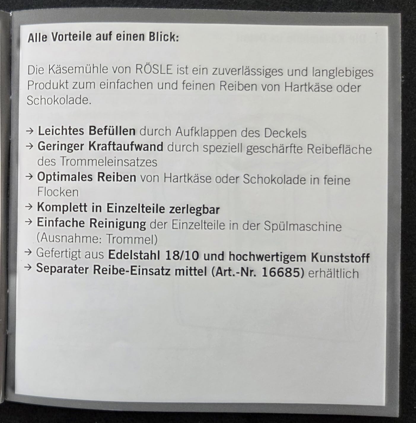 Super für Käse