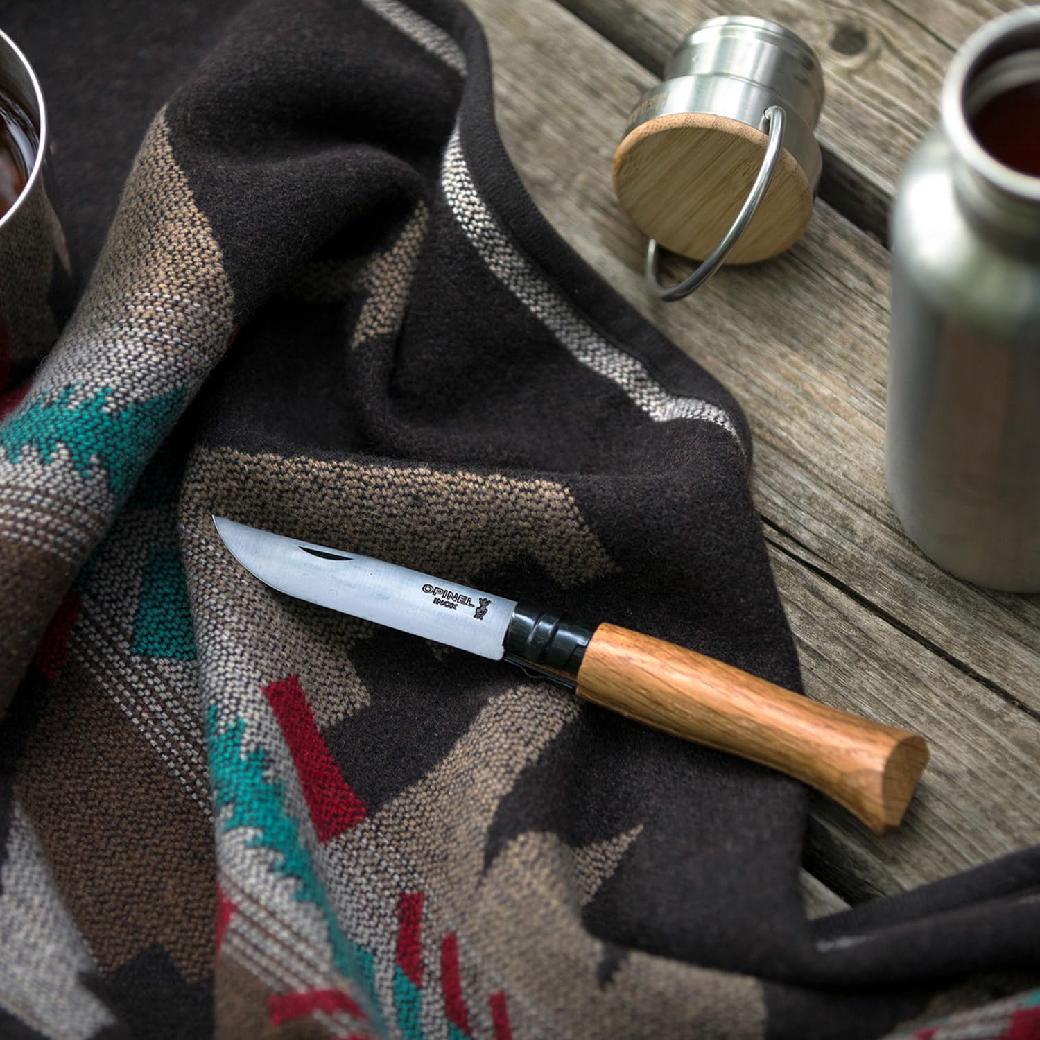 opinel-n-08-black-oak-special-edition-taschenmesser-mit-schwarzer-klinge-aus-ros image 5