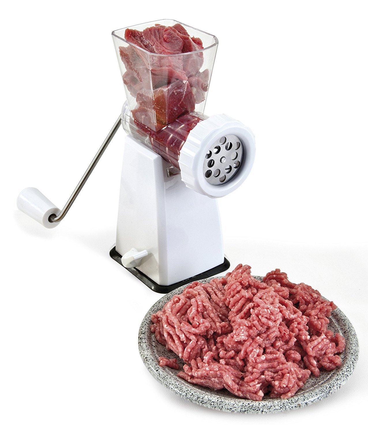 metaltex-tartare-fleischwolf-mit-geb-ckaufsatz-fingerschutz-und-saugfu-wei-f-r-f image 1