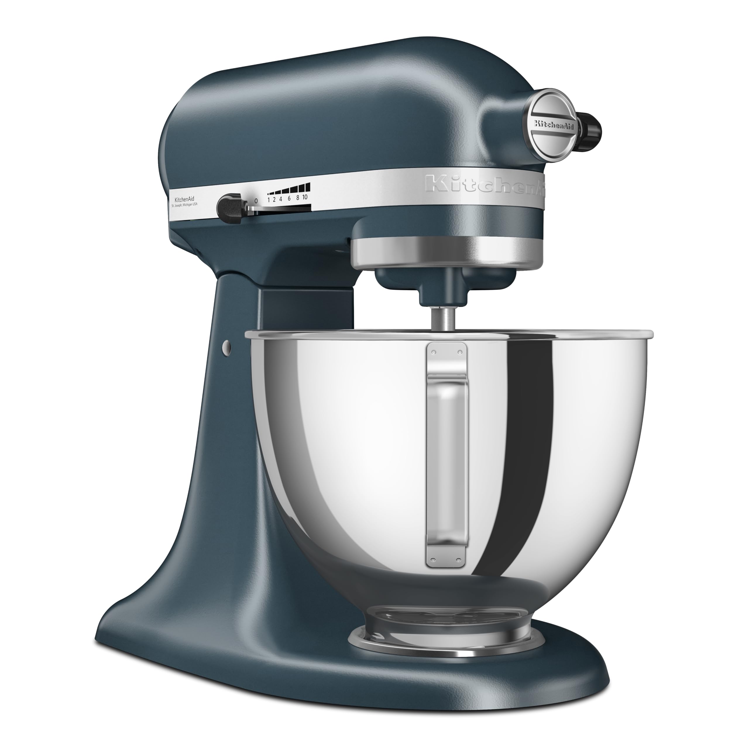 kitchenaid-classic-4-3l-k-chenmaschine-mit-schwenkkopf-10-stufen-blue-steel image 7