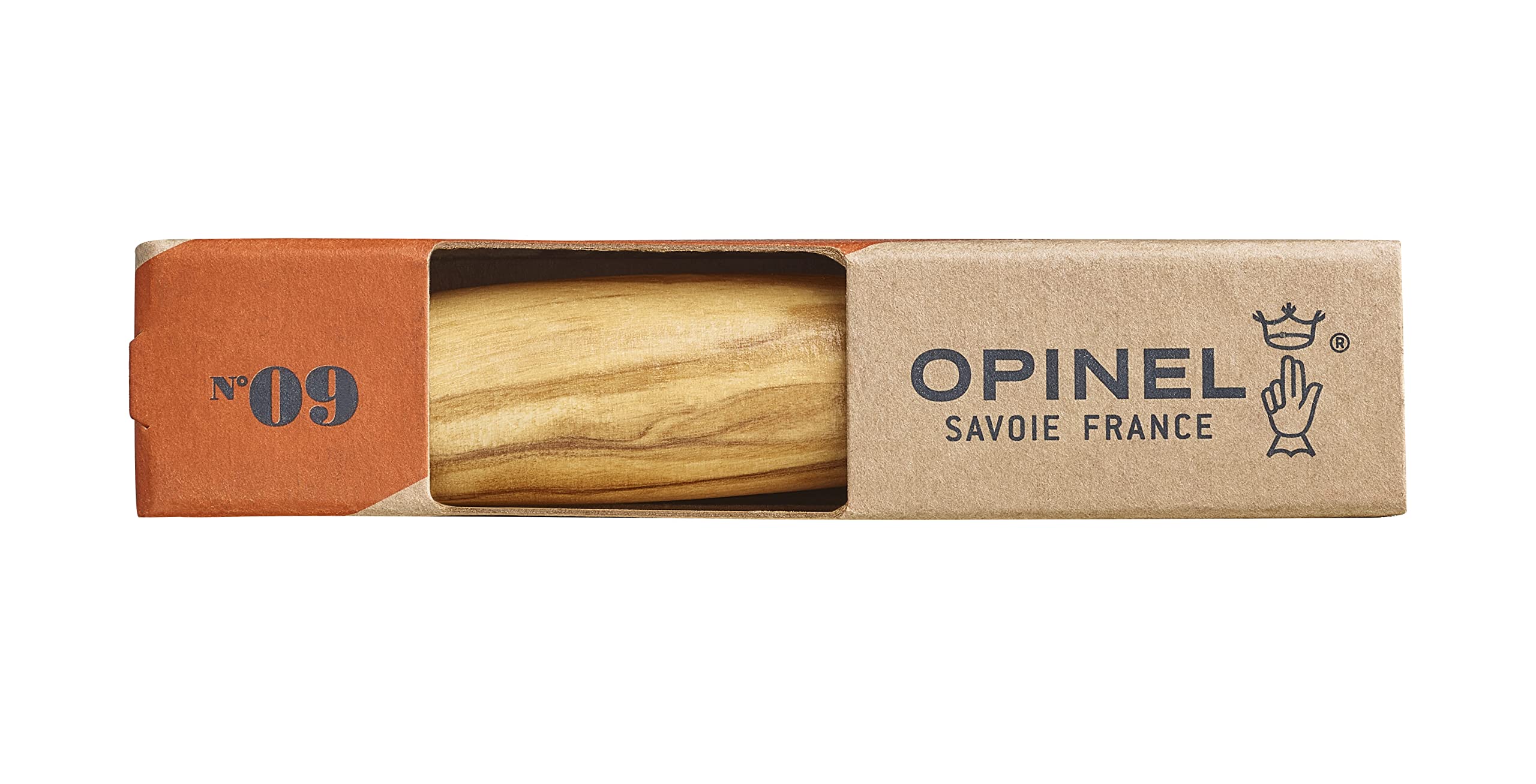 opinel-taschenmesser-no-09-mit-olivenholzgriff-und-12c27-stahl-rostfrei-mit-viro image 4