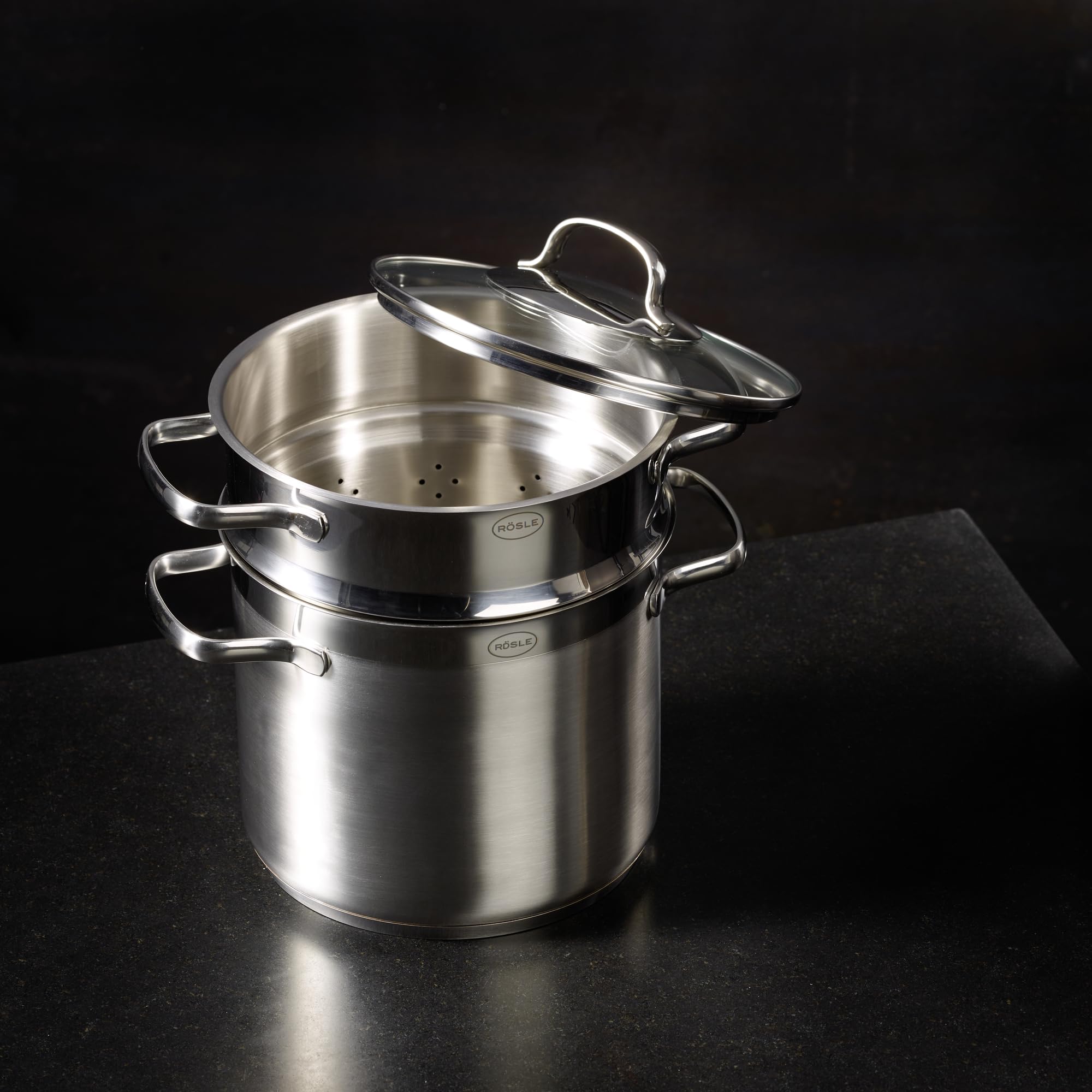 r-sle-elegance-pastatopf-5l-edelstahl-18-10-mit-pastaeinsatz-induktionsgeeignet image 6