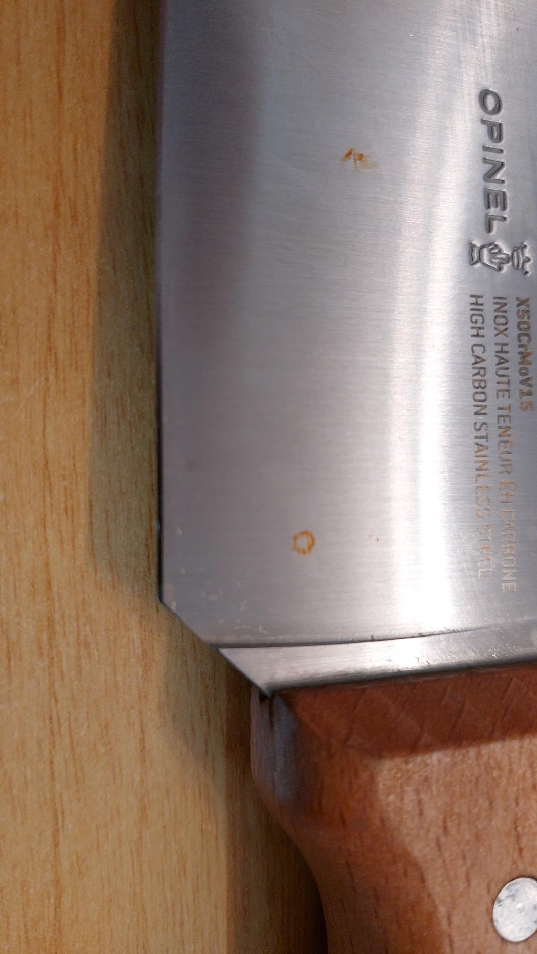 Gutes Messer, etwas pflegebedürftig
