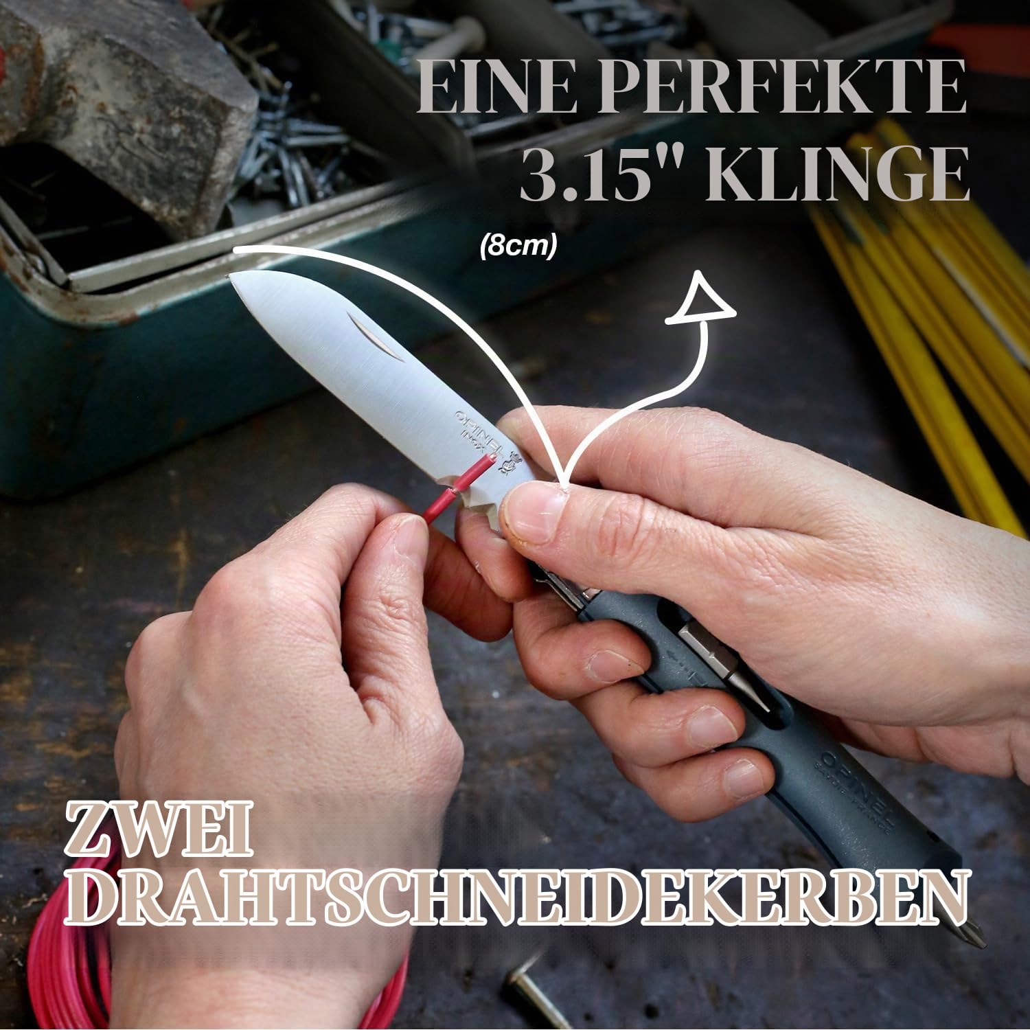 opinel-no-09-diy-taschenmesser-mit-modifiziertem-sandvik-stahl-12c27-abisolierer image 5