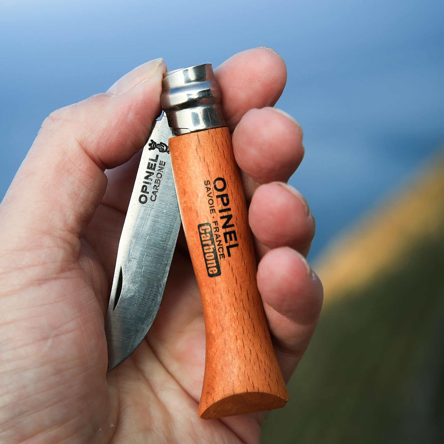 opinel-taschenmesser-nr-06-carbon-buchenholzgriff-virobloc-sicherung-karbonstahl image 4